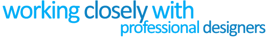 Working closely with professional designers